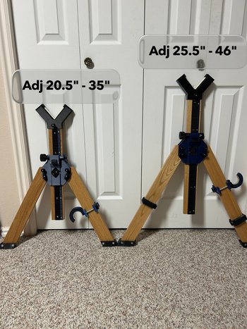 Sitting Cross Sticks - Rack and Pinion Adjustable