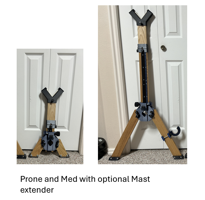 Sitting Cross Sticks - Rack and Pinion Adjustable