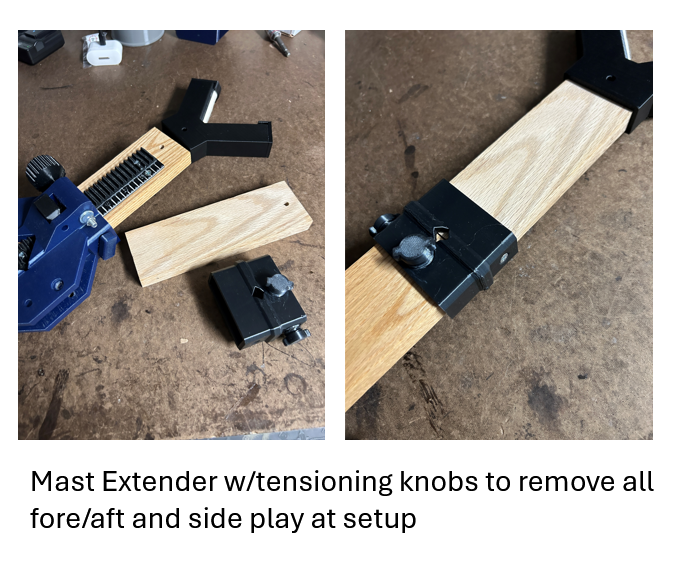 Sitting Cross Sticks - Rack and Pinion Adjustable