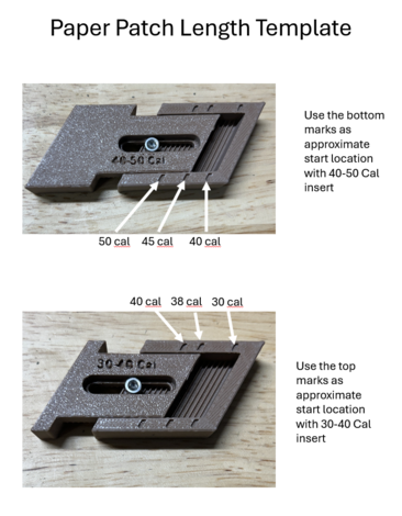 Adjustable Paper Patch Cutting Template